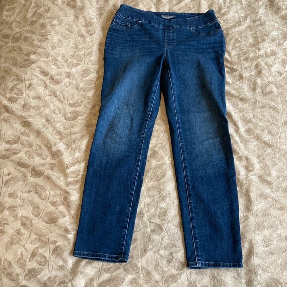 Chico's Denim - Chico's Pull-On Ankle Jegging Inverness Indigo Size 0 Regular Lightly Worn